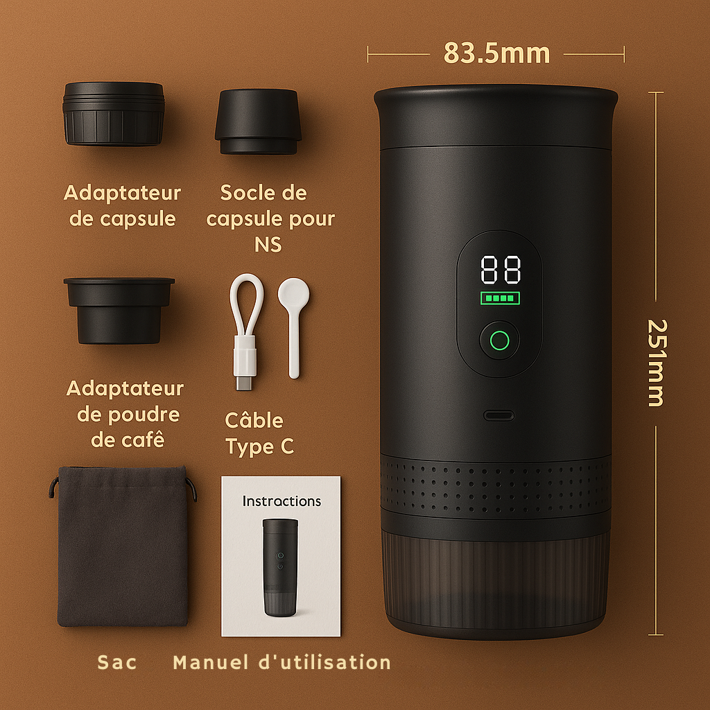 Machine à Café 3 en 1 Portable